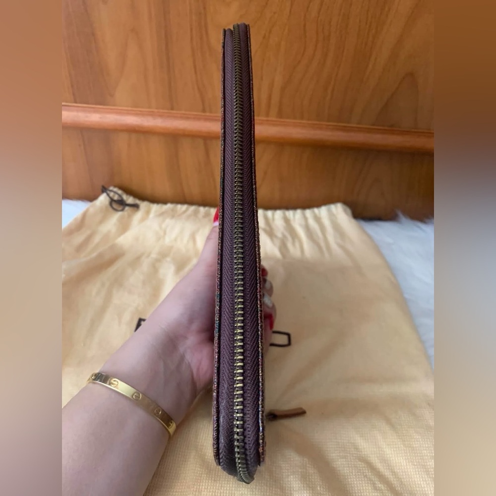 Beautiful ETRO Organizer in PVC and Leather, Bordeaux♥️ - Picture 11 of 16